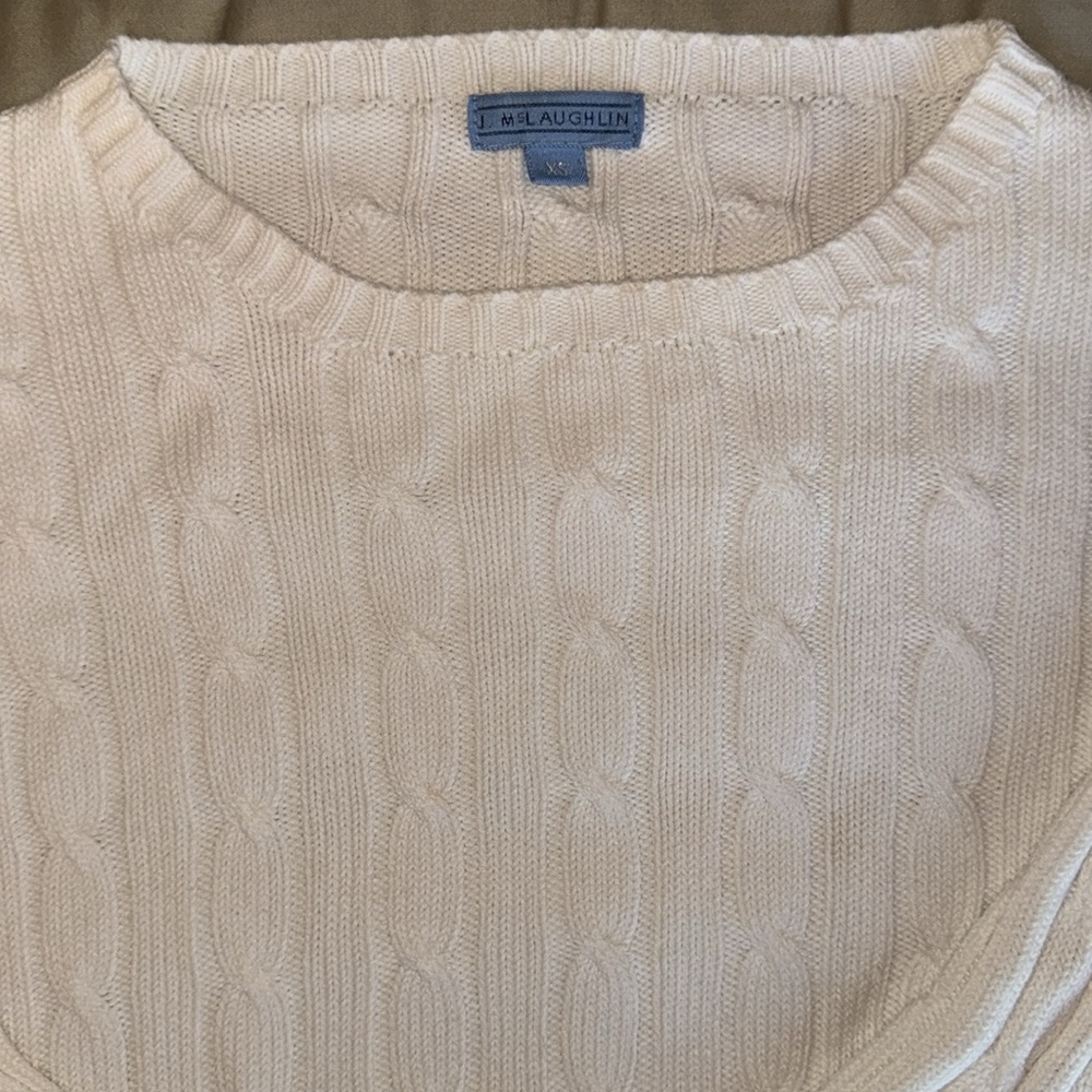 J. Mclaughlin Cotton Cable Sweater - image 4